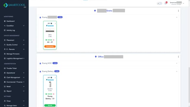 Homepage Monitoring Detail